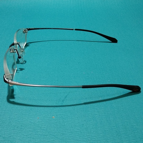 OGA Gunmetal/Blue Rimless Drillmount Frames - Picture 4 of 8